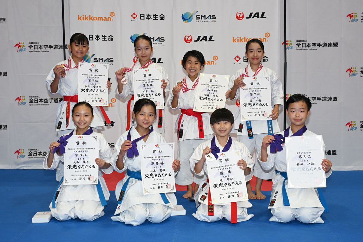 小学生女子　入賞 速報【全少2024 ３日目午前】５・６年生男女 形 チャンピオン決定！ | ページ 2 | JKFan NEWS International  (空手ワールド)